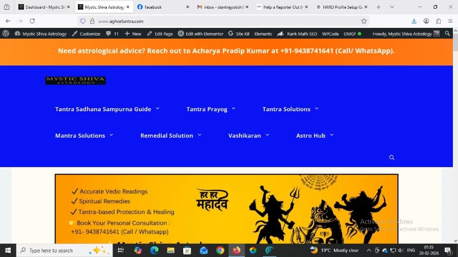 Founder – Mystic Shiva Astrology